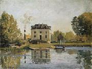 Alfred Sisley Factory on the banks of the Seine. Bougival oil